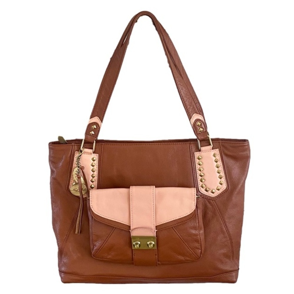 Nicole Ritchie Collection Leather Tote w/removable Clutch